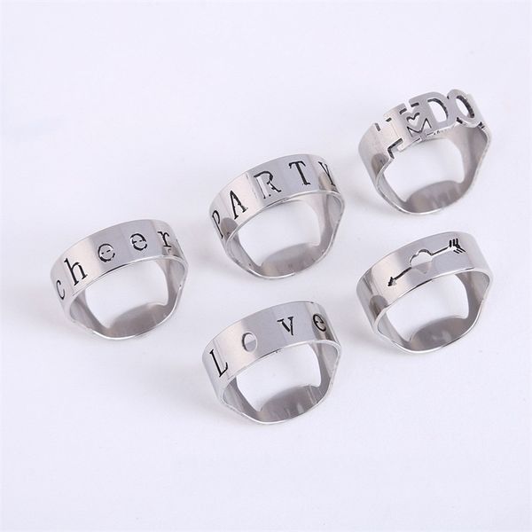 

открывалки для бутылок из нержавеющей стали палец кольцо моделирование открывалка пивных бутылок персонализированные свадебные сувениры пода