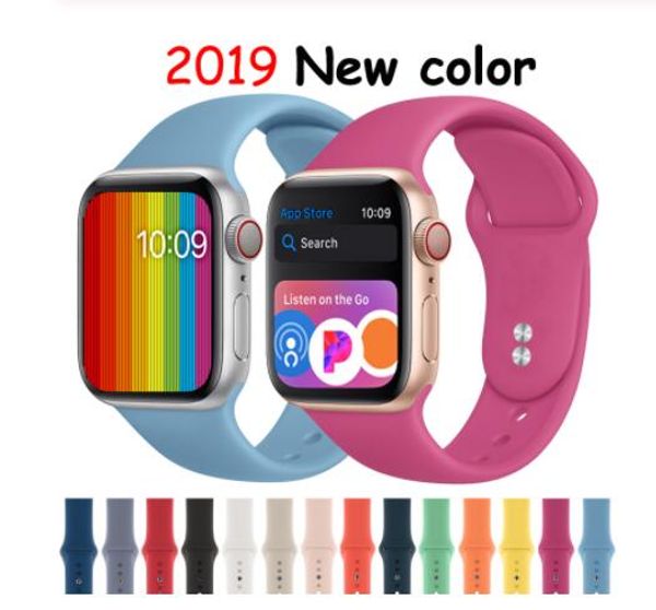 

Silicone port band replacement for apple watch 4 3 2 1 band wri t trap with adapter acce orie 40mm 44mm 42mm 38mm