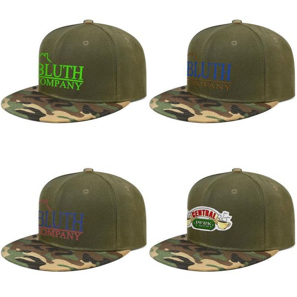 

central perk3 mens and womens trucker camouflage cap cool design your own team hats bluth-company-shirt-blue bluth company company2, Blue;gray