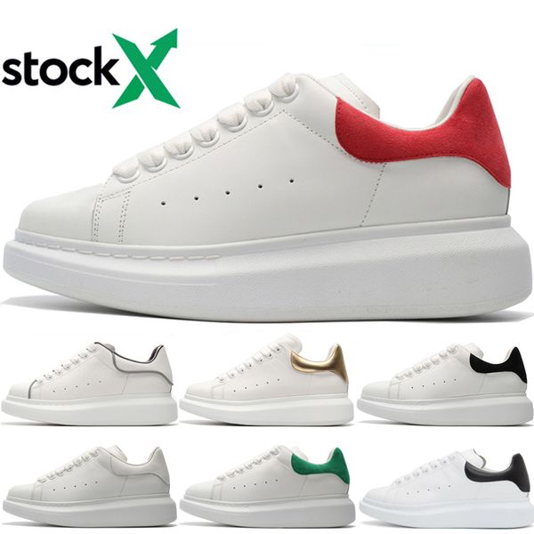 

2020 men women casual platform shoes red green suede sneakers black leather rainbow triple white flat casual shoes platform trainers