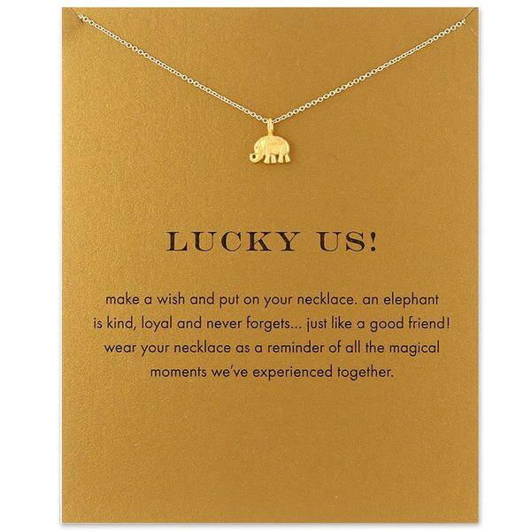 

мода оригами слон ожерелье женщины минималистский ключицы цепи заявление колье ожерелья день святого валентина подарочная карта, Silver