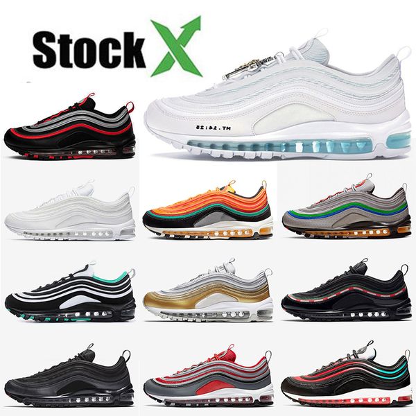 

2020 wholesale running shoes for men jesus trainer reflective bred women triple white designer shoes sport sneakers 36-45, White;red