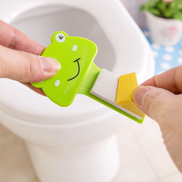 

cartoon creative toilet seat cover lifter sanitary closestool seat lift device handle portable home convenient toilet bowl tool