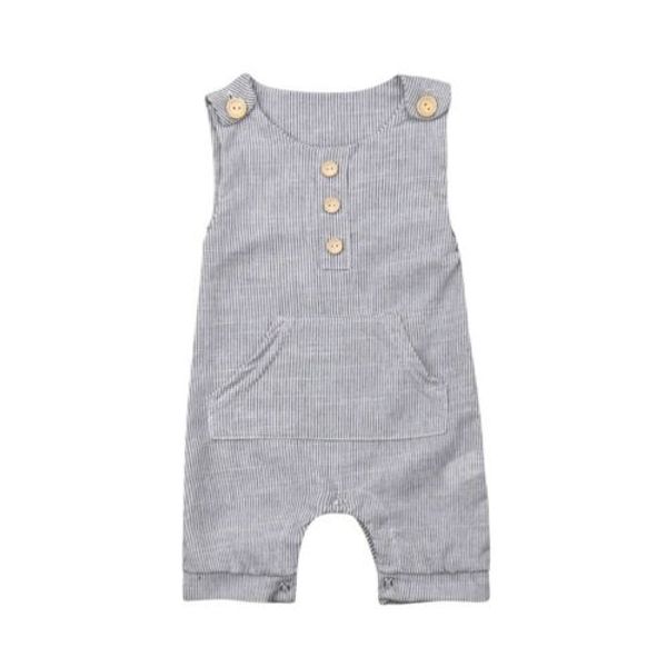 

pudcoco newborn baby boy girl outfit clothes solid sleeveless cute romper jumpsuit shorts pants one-piece, Blue