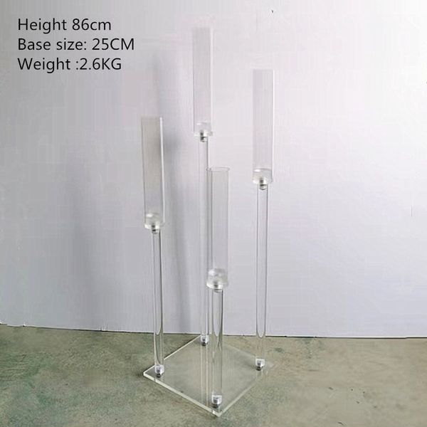 

acrylic candlestick 4 heads clear candle holders wedding candelabra table centerpieces flower stand holder for home decoration
