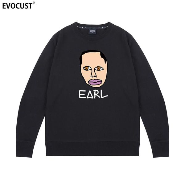 

гольф ван earl skate cherry bomb тайлер создатель толстовка толстовка мужчины женщина unisex хлопок гребенная толстовки, Black