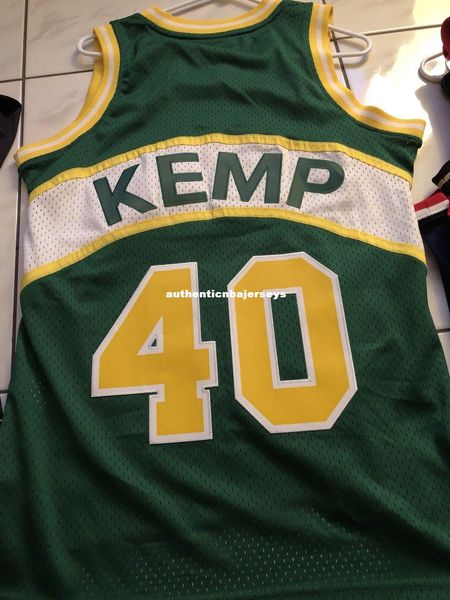 

shawn kemp #40 sewn aus hwc vintage jersey mens vest size xs-6xl stitched basketball jerseys ncaa, Black;blue