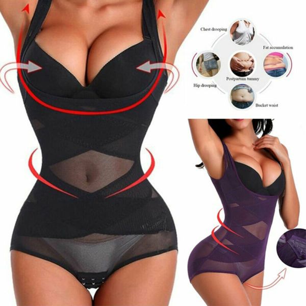 

для похудения женщины боди талии тренер уменьшая shapewear корсет формирователь тела моделирующий контроль трусики трусы плюс размер, Black;white