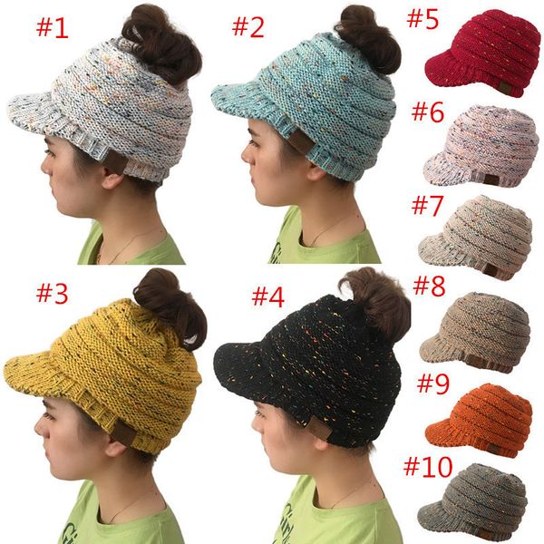 designer peaked beanie hats