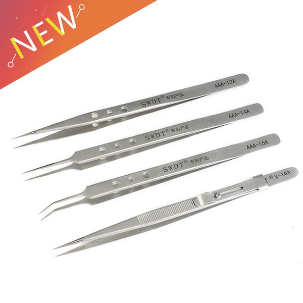 

electronics industrial tweezers straight tip precision stainless forceps phone repair hand tools sets
