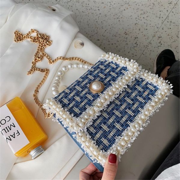 

4colors fashion versatile shoulder cross body bag chain hand held small square bag ph-cfy20051838