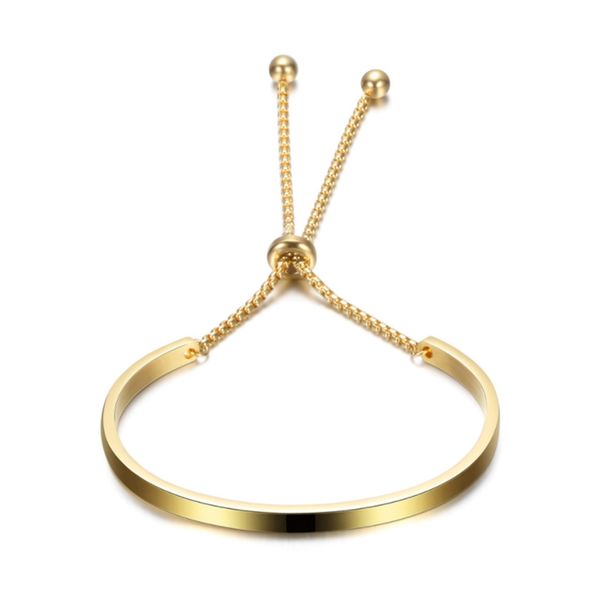 

stainless steel bangle bracelets for women adjustable stainless steel chain bangles, Black