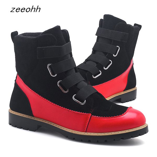 

2019 new men's boots fashion casual shoes men's ankle boots comfortable tooling large size, Black