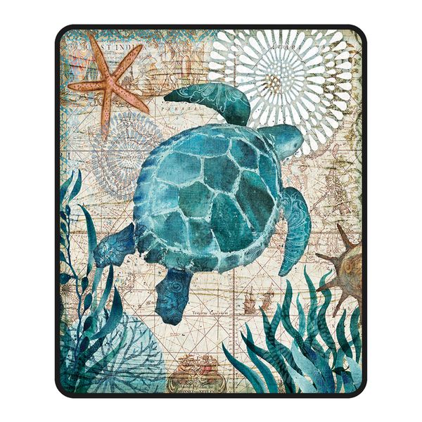 

lovely sea animals soft blanket mat thicken plush quilt sofa bed