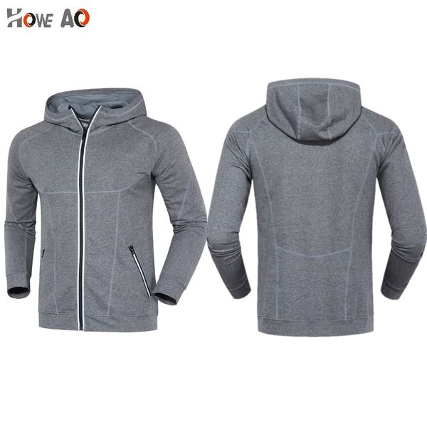 

howe ao men sports hooded jacket running jacket anti-uv hiking coat, Black;red