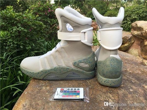 

2019 air mag back to the future fa hion brand neaker men women running hoe led lighting trainer new arrival ba ketball hoe ize 5 13