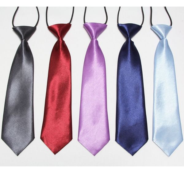 

hooyi 2019 burgundy baby ties kids' neck tie solid handmade, Red;brown