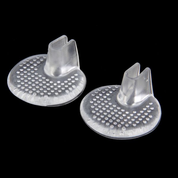 

2pcs flip flop sandals silicone gel toe guards shoe insoles pads cushion foot protector for wearing flip flops high heel shoes, Black
