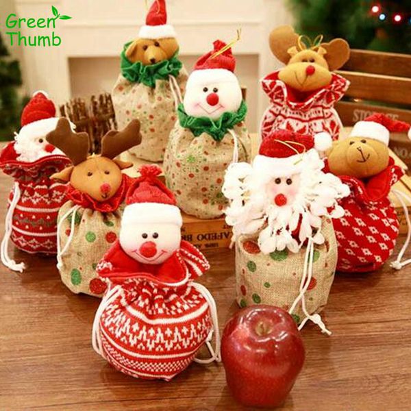 

1pc 23*15cm christmas gift bag stereoscopic red christmas items for festival party decoration apple bags