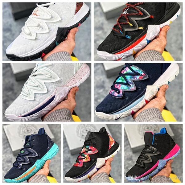 

nky05a горячий спортивный баскетбол kyrie taco 5 chaussures обувь мужская высококачественные кроссовки multicolo дизайнерские мужские кроссо
