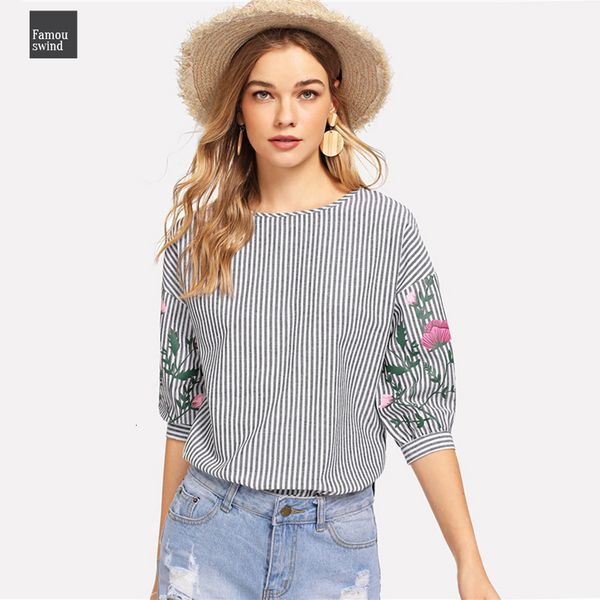 

striped print casual blouses womens and women flower half sleeve black and white elegant blouse