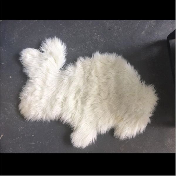 

aovoll polyester 60cmx90cm area rugs white fur carpet soft decoration bedroom sheepskin rug home decoration