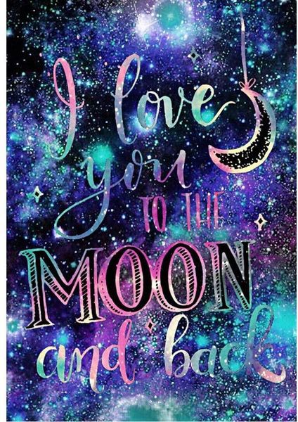 

diy 5d diamond painting crystal rhinestone diamond embroidery paintings pictures arts craft i love you to the moon and back