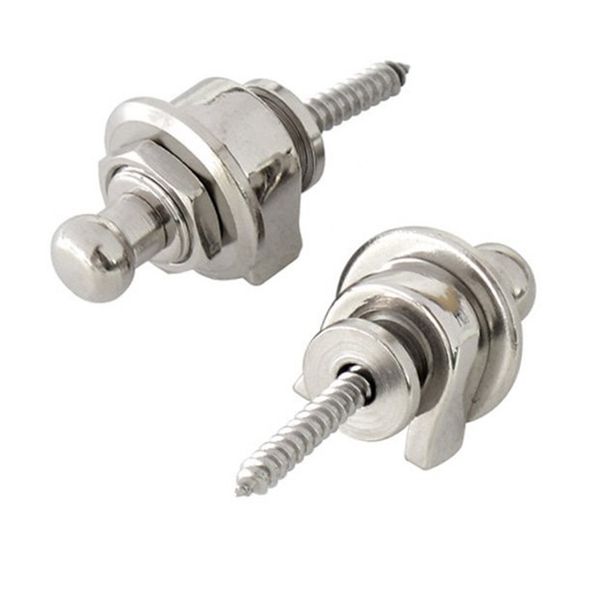 

schaller style straplock electric acoustic guitar bass strap lock button hold tight easy remove screw for acoustic