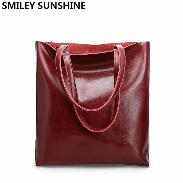 

vintage real genuine leather handbags big women tote bags female fashion designer office ladies shoulder bags 2018 y190619