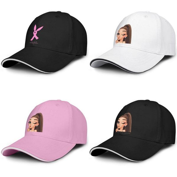 

ariana grande cute cartoon baseball adjustable sandwich hat fit cool classic cap dangerous woman ribbon ariana grande one love no tears, Blue;gray