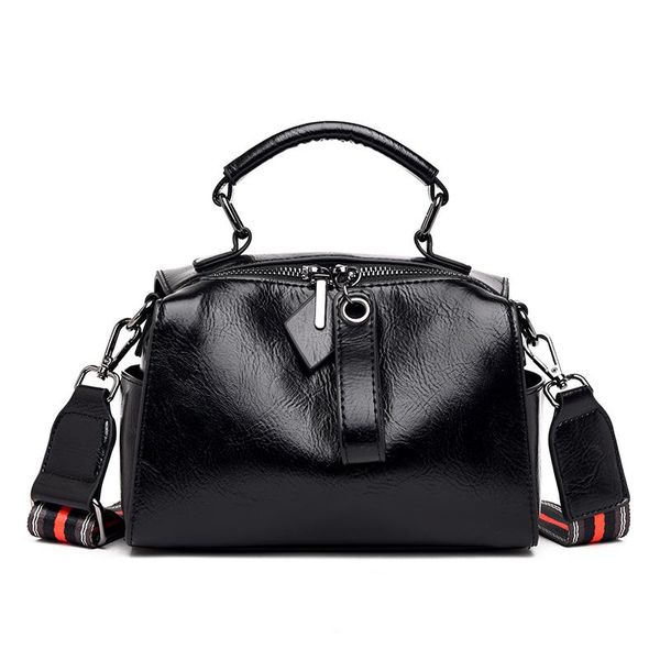 

retro england genuine leather fashion girls small shoulder bag ladies boston oil leather handbag bag for women