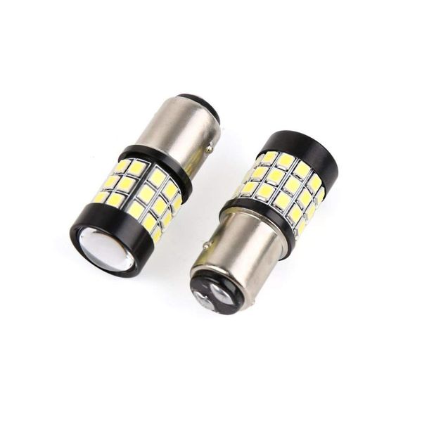

x autohaux 2pcs 1157 39 2835-smd-led white turn signal light tail brake sbulbs backup reverse car lamp projector lens