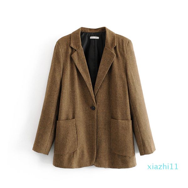 

fashion-dt-27297-fashion casual simple pocket-accent suit jacket, Black;white