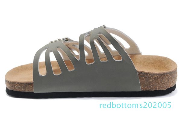 

2019 fashion luxury designer buckle strap woman and men's casual sandals soft leather, flats slippers 13. r05, Black