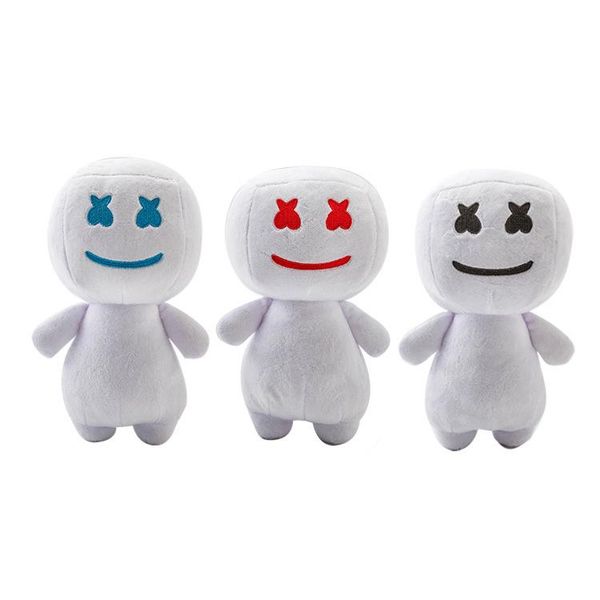 

kidstoy6 25cm new electronic syllable cotton candy dj headset marshmello plush toy doll halloween gift 3 colors kids toys