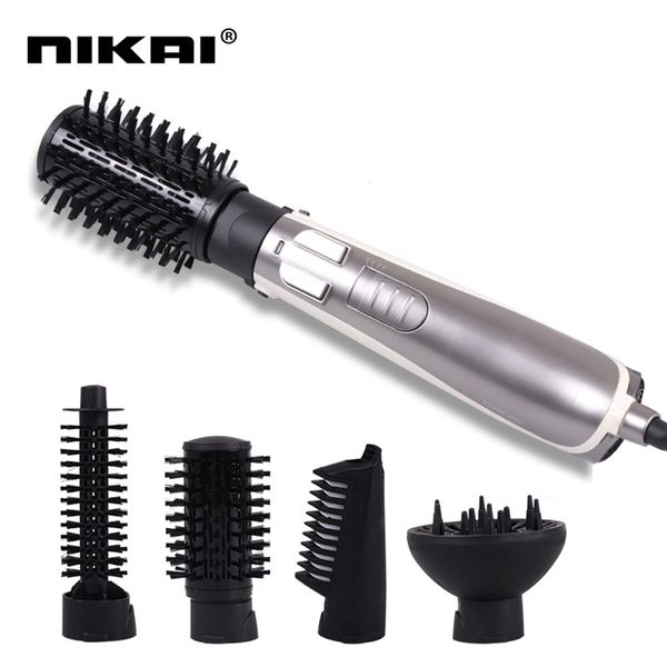 

4-in-1 hair dryer brush hair straightener curler comb air curling iron comb electric blow dryer brush hair styling tools