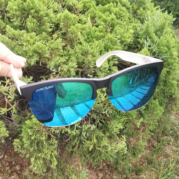 

2019 холбрук frogskinss мужчин дизайн модные солнцезащитные очки ясно с полурамка поляризованные объектива новые 9374 goggle открытый очки с, White;black