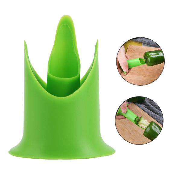 

2020 jalapeno corer 2pcs/set bell pepper chili seed remover cooking tools fruit peeler corer slicer pepper cutter