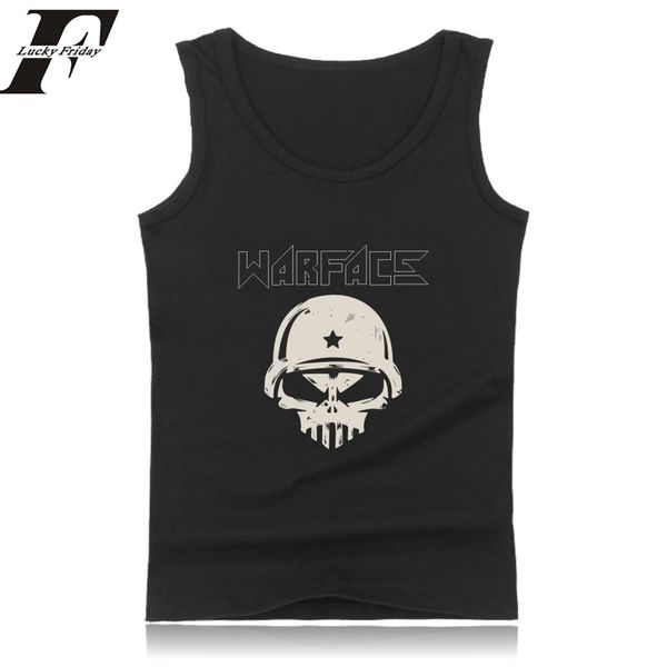 

luckyfriday warface tank for men 2017 causal summer sleeveless warface men ' tank black/white/gray/navy blue 4xl, White;black