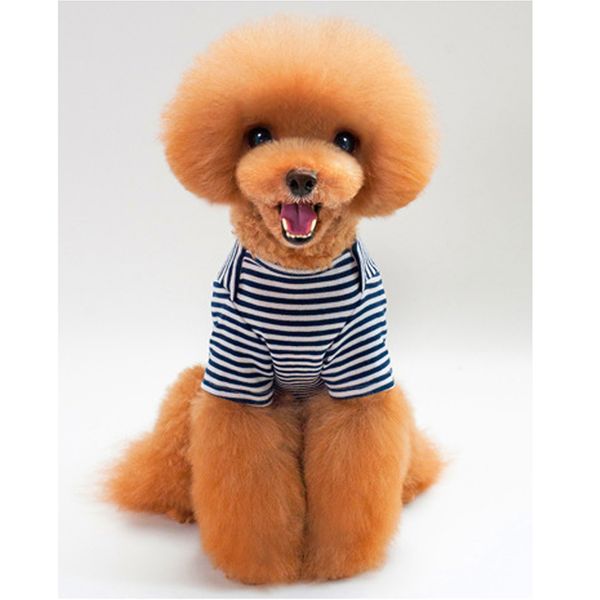 

dog shirts striped dog t-shirts cotton puppy clothes small medium large dogs
