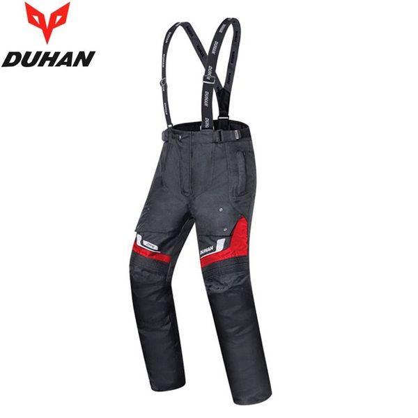 

1pcs moto waterproof warm motorbike biker scooter protective suspenders equiped trouser motorcycle pans with pads, Black;blue