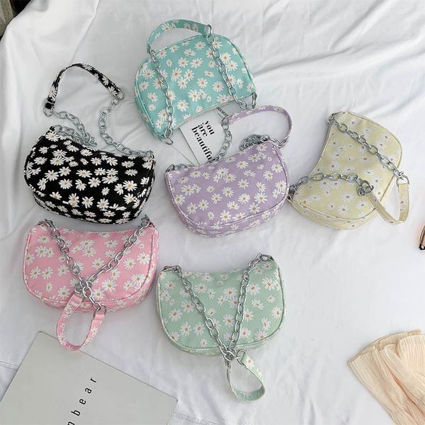 

молодежные женские простые универсальный мешок женщины повседневная кожа pu сумки кошелек дамы daisy chain totes плеча сумки