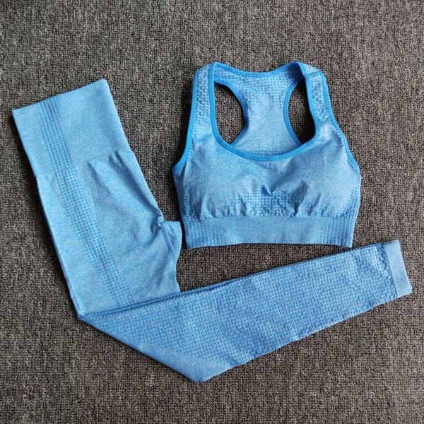 

9 colors 2pcs seamless yoga suits women gym fitness clothing high waist leggings bra yoga sets training sport running sportswear
