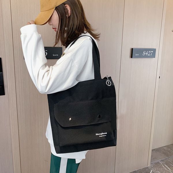 

casual large handbags fashion women canvas print letter casual shoulder bag bolso mujer shopping crossbody bags borsa donna #c10