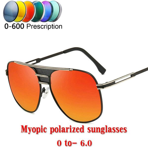 

mincl vintage retro brand designer men finished myopia polarized sunglasses square classic men shades sun glasses uv400 nx, White;black