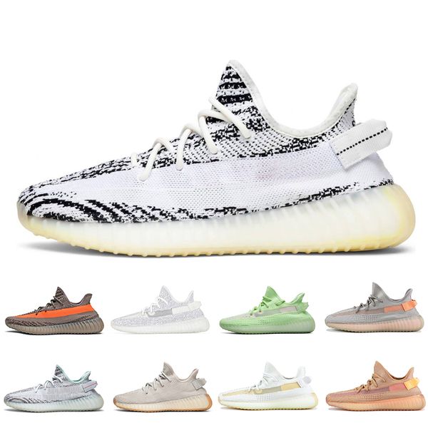 

with box kanye west v2 static men women butter semi frozen yellow blue tint beluga 2.0 zebra cream white mens womenrunning designer shoes