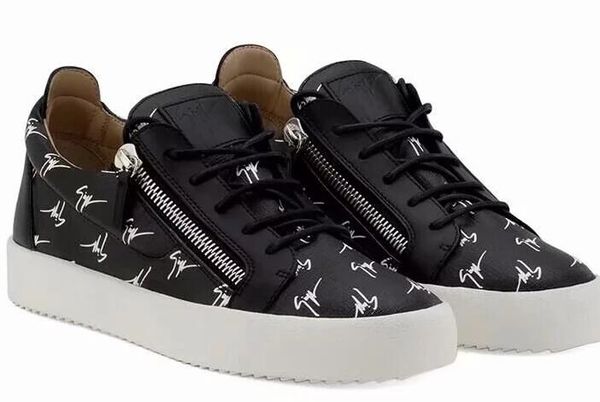 

2019 italy luxury matching zipper men and women low flat hoe genuine leather men hoe de igner ca ual hoe 35 47