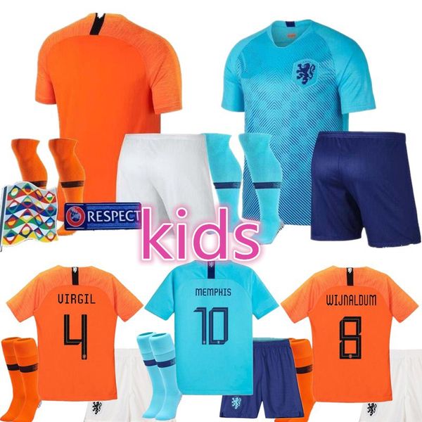 

Kid ock netherland 18 19 20 occer jer ey de jong 2019 2020 holland virgil football kit de ligt van dijk jer ey memphi prome hirt