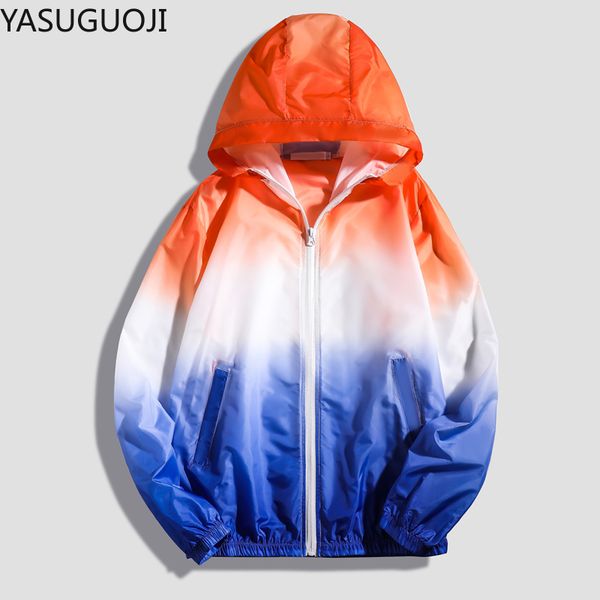 

yasuguoji new summer 2020 quick dry men windbreaker skin coat sunscreen waterproof mens outwear ultralight windbreake jacket, Black;brown