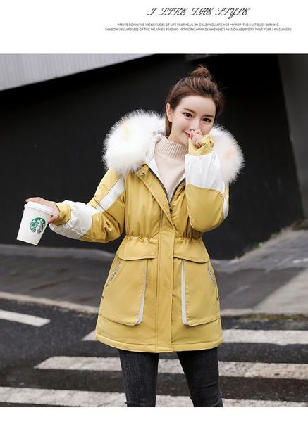 

female winter cotton-padded jacket down cotton-padded clothes loose long 2019 new women's clothing in the winter jacket coat, Black